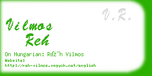 vilmos reh business card